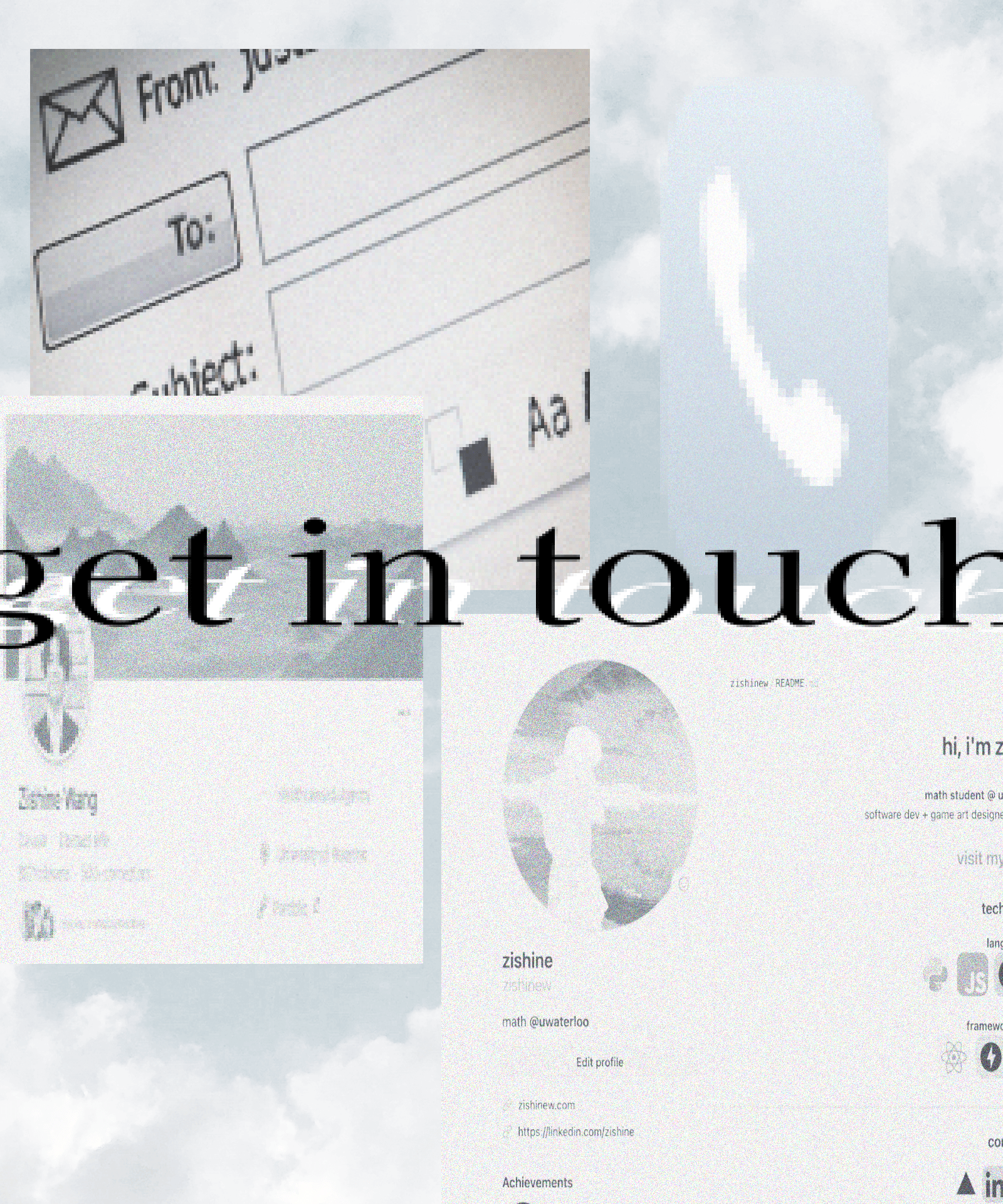 contact archive collage